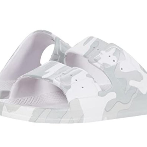 "STEVE MADDEN" ADJUSTABLE DOUBLE BUCKLE SLIP-ON SANDLES - Picture 12 of 14